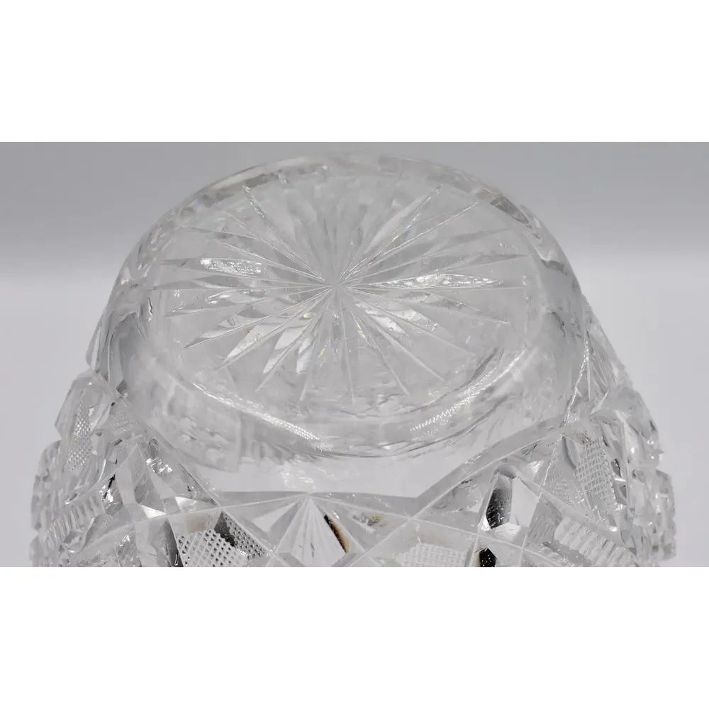 American Brilliant Cut Glass Crystal Carafe Decanter Vase